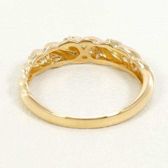 Other K18 Yellow Gold Diamond Ring 12 Metal Ring in Excellent Condition - Picture 4 of 7